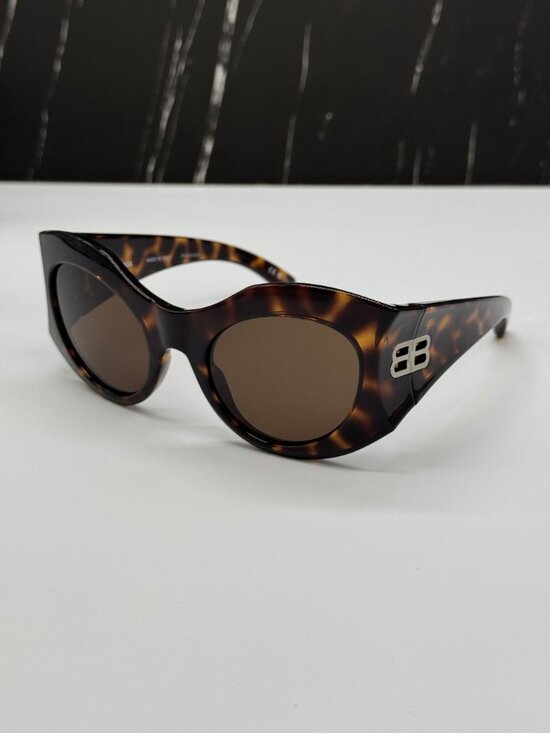 NEW BALENCIAGA BB0256S 002 BROWN BUTTERFLY WOMEN SUNGLASSES BALENCIAGA EYEWEAR main image 9